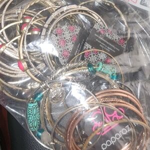 Bag Of Bangles  37 Pieces. Several New with Tags